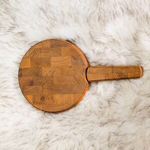 VTG Jens Quistgaard for Dansk Teak Cheese Cutting Board with Built in Knife 8.5"